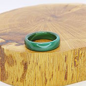 Украшения handmade. Livemaster - original item 17.5 R-R Ring Green Tinted Agate (nkzta175). Handmade.