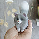 Котик. Игрушка ручной работы из шерсти, Войлочная игрушка, Москва,  Фото №1