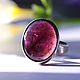 Ring: Ring with tourmaline 'Crimson ring', silver. Rings. EdGems jewerly. Online shopping on My Livemaster.  Фото №2