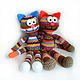 Kitty rainbow. knitted toy. Stuffed Toys. GALAtoys. My Livemaster. Фото №5