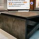 Стол журнальный трансформер в обеденный. Столы. Авторская мебель от Ladzim.by. Ярмарка Мастеров.  Фото №5