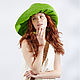 Sombrero de rafia verde brillante / Lima, Hats1, Moscow,  Фото №1