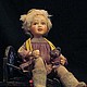 Авторская кукла девочка на санках  "Хочу гулять!", Куклы и пупсы, Москва,  Фото №1