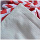 Plaid niños manta de verano ligero zigzag rojo Plaid para bebé. Blankets. Home textiles for children and toys. Ярмарка Мастеров.  Фото №5
