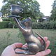 Винтаж: Старинная скульптура статуэтка Chat et carafe бронза Франция. Статуэтки винтажные. Антиквариат и винтаж из Франции. Ярмарка Мастеров.  Фото №8
