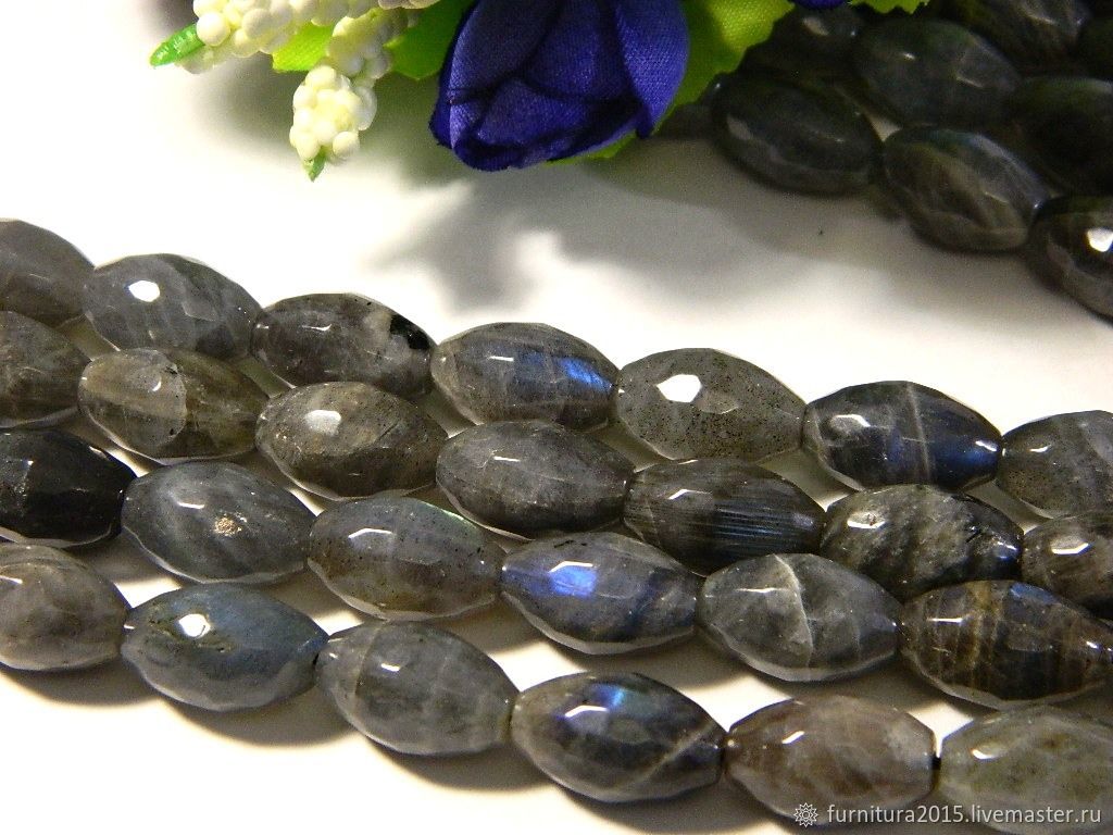 Labradorite faceted natural, natural stone, Beads1, Saratov,  Фото №1