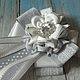Серый комплект к школе на 1 сентября банты и галстук-брошь. Бант для волос. Ангелина Кодрян. Интернет-магазин Ярмарка Мастеров.  Фото №2