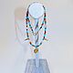  Lily Blue. Бусы. Monica BEE accesorio. Ярмарка Мастеров.  Фото №6