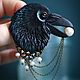 Brooch 'The Raven', Brooches, Moscow,  Фото №1
