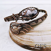 Copper bracelet with clasp