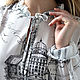 Блузка женская SCARLETT in ITALY белая с длинным рукавом. Блузки. IRINA BRAGUTSA. Интернет-магазин Ярмарка Мастеров.  Фото №2