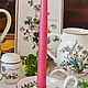 Винтаж: Фарфоровый подсвечник с ручкой. Botanica, Villeroy & Boch. Кухонная утварь винтажная. Винтажная посуда из Германии. Ярмарка Мастеров.  Фото №6