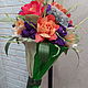 Bouquet of sweets 'Umbrella-cane'. Edible bouquets. decoreka. Online shopping on My Livemaster.  Фото №2