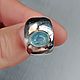 Men's ring made of 925 silver with aquamarine (Transbaikalia). Ring. marusjy. My Livemaster. Фото №5