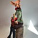 Собачка. Кукла ручной работы. Коллекционная кукла. Интерьерная кукла. Larsen.dolls. Интернет-магазин Ярмарка Мастеров.  Фото №2