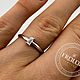 Золотое кольцо с бриллиантом. Кольцо помолвочное. FROLOF JEWELRY. Ярмарка Мастеров.  Фото №10