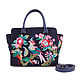 Medium tote bag with embroidered 'Parrot', Classic Bag, St. Petersburg,  Фото №1