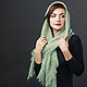Pistachio down scarf (green), Shawls1, Moscow,  Фото №1