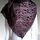 Order Mini shawl with knitting needles 'Chocolate'. Lisonok (Lisonok). Livemaster. . Shawls Фото №3