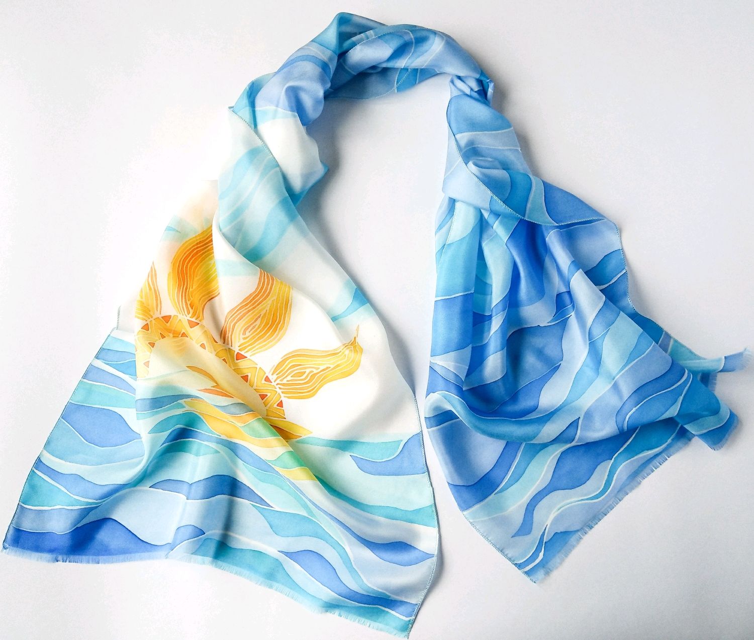 hand painted scarves