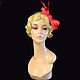 Red small hat. Hats1. Novozhilova Hats. Online shopping on My Livemaster.  Фото №2