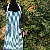 Винтаж handmade. Livemaster - original item Turquoise apron, cotton, India. Handmade.