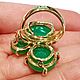 Кольцо"Green Tara"хризопраз,белый сапфир,золото 585. Кольца. Светлана Филипоповская SunSvet Jewel. Ярмарка Мастеров.  Фото №6