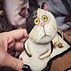 Кот. Текстильная игрушка. Чердачная кукла. Kofeynyashki ART toys Кожемякина Людмила  (kofeynyashki). Интернет-магазин Ярмарка Мастеров.  Фото №2