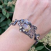 Украшения handmade. Livemaster - original item Exclusive silver bracelet with natural citrine Tsarevna. Handmade.