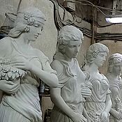 Дача и сад handmade. Livemaster - original item Shapes garden: Set of four figures *Seasons*. Handmade.