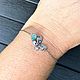 Silver bracelet with natural Topaz ' Butterfly'. Chain bracelet. podval (podval). Online shopping on My Livemaster.  Фото №2