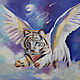  Тигр маслом на холсте 60/90 см "Ангел", Картины, Сочи,  Фото №1