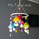 Мобиль на кроватку. Мобиль из фетра. Мобили на кроватку. My FairyLand!!!. Ярмарка Мастеров.  Фото №5