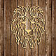 Заказать Геометрический Лев, настенный декор из дерева. Wooden Decor Shop. Ярмарка Мастеров. . Элементы интерьера Фото №3