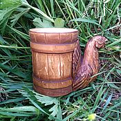 Посуда handmade. Livemaster - original item Unusual beer mug wooden 