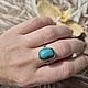 Кольцо с бирюзой. Кольца. Karma-jewelry. Ярмарка Мастеров.  Фото №4