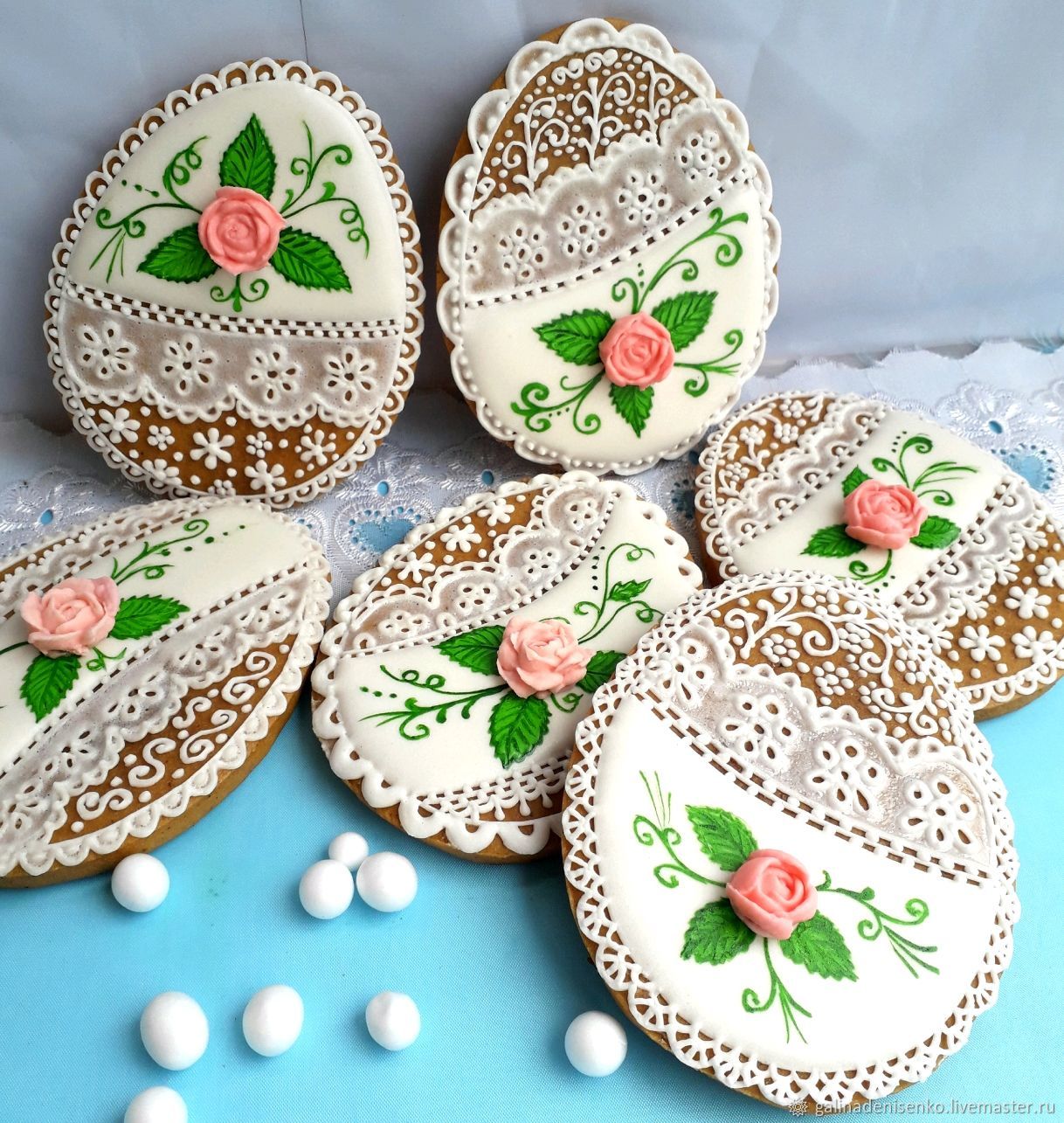 Gingerbread Easter egg. Lace gingerbread – купить на Ярмарке Мастеров ...