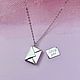 Заказать Серебро 925 - кулон с QR кодом. Конверт. Письмо. Признание в любви. Angelina Name Jewelry. Ярмарка Мастеров. . Подвеска Фото №3