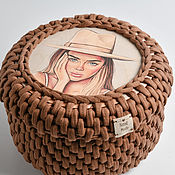 Для дома и интерьера handmade. Livemaster - original item Storage of things: storage basket with lid. Handmade.