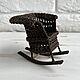 Rocking Chair for dolls dollhouse furniture miniature 1:12, Doll furniture, Moscow,  Фото №1