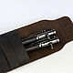 Leather case with two handles. Canisters. KullikovCraft. My Livemaster. Фото №5