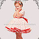 Заказать Baby dress 'White red small peas' Art.184. ModSister/ modsisters. Ярмарка Мастеров. . Childrens Dress Фото №3