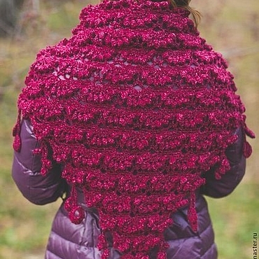 Аксессуары ручной работы. Ярмарка Мастеров - ручная работа Шаль "щербет". Handmade.