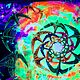 ВОЛНА СВОБОДЫ Uv Флюрное полотно Психоделический арт. Декор. ANAHART. Ярмарка Мастеров.  Фото №5