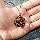 Pendant-pendant made of wood 'Sphere' (walnut). Pendant. OakForest Wooden Jewelry. My Livemaster. Фото №6