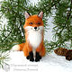 Fox-sister / Fox felted from wool / toy interior, Felted Toy, Sochi,  Фото №1