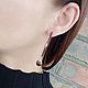 Серьги из бисера и песочной яшмы Бохо Этника. Серьги классические. StylishThings4U. Ярмарка Мастеров.  Фото №4