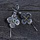 Серьги с изумрудом и голдфилдом. Серьги классические. ЖуЖа_jewelry. Ярмарка Мастеров.  Фото №5