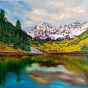 Картины и панно handmade. Livemaster - original item Painting landscape The end of summer on Mount Belukha 2. Handmade.