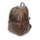  Backpack leather women's brown ash Mod R43-622. Backpacks. Natalia Kalinovskaya. My Livemaster. Фото №8